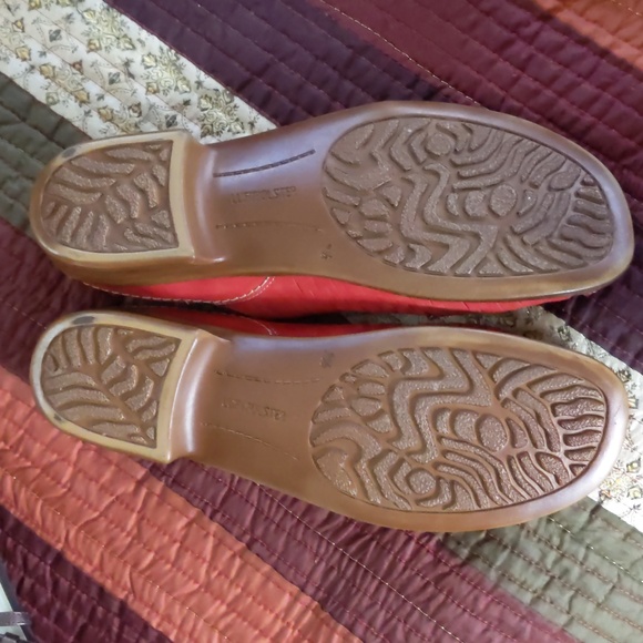 JENNY By ARA* Red nubuck leather slip on mule low heel flat stylish shoes - Picture 6 of 11